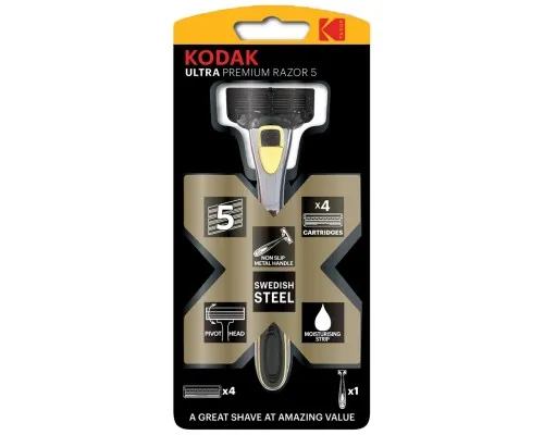 Бритва Kodak Ultra Premium 5 лез з 4 змінними картриджами (30421974)