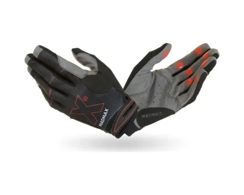 Рукавички для фітнесу MadMax MXG-103 X Gloves Black/Grey L (MXG-103-BLK_L)