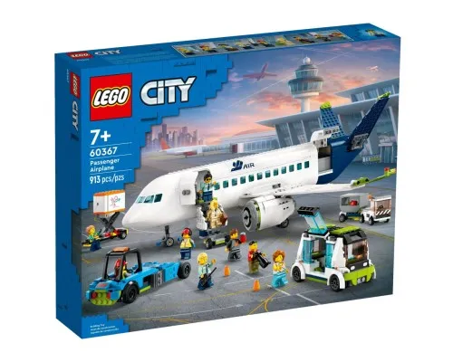 Конструктор LEGO City Пасажирський літак 913 деталей (60367)