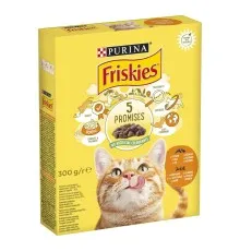 Сухий корм для кішок Purina Friskies з куркою та овочами 300 г (7613031868247)