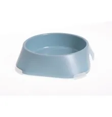 Посуда для собак Fiboo Миска с антискользящими накладками L голубая (FIB0115)
