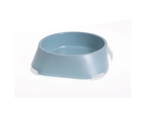 Посуд для собак Fiboo Миска з антиковзаючими накладками L блакитна (FIB0115)