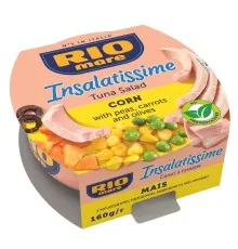 Рибні консерви Rio Mare Салат з тунцем кукурудзяний 160 г (8004030022010)