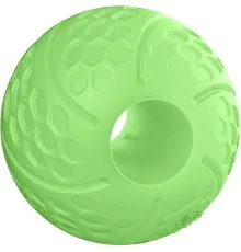 Іграшка для собак WAUDOG Fun М'ячик світлонакопичувальний з отвором для ласощів 7 см (6209)