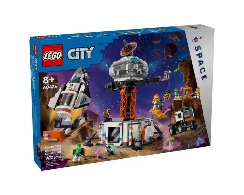 Конструктор LEGO City Космическая база и стартовая площадка для ракеты 1422 деталей (60434)