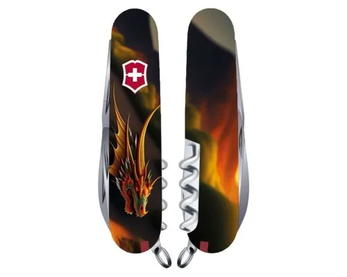 Ніж Victorinox Huntsman Zodiac 91 мм Фантастичний дракон (1.3713.3_Z3210p)