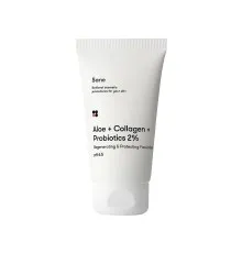 Маска для обличчя Sane Aloe + Collagen + Probiotics 2% Regenerating & Protecting Face Mask 75 мл (4820266830199)