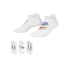 Шкарпетки Nike W NK EVERYDAY PLUS LTWT NS 3PR DH5474-902 38-42 3 пари Білі (195244784264)
