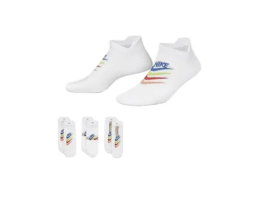Шкарпетки Nike W NK EVERYDAY PLUS LTWT NS 3PR DH5474-902 38-42 3 пари Білі (195244784264)