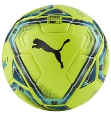 Мяч футбольный Puma team FINAL 21.1 FIFA Quality Pro Ball Уні 5 Салатовий / Чорний / Синій (4062451442637)