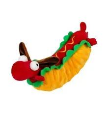 Іграшка для собак GiGwi Foody Friends Хот-Дог з пищалкою 24 см (2262)