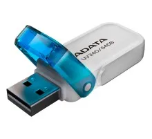 USB флеш накопичувач ADATA 64GB AUV 240 White USB 2.0 (AUV240-64G-RWH)