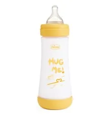 Пляшечка для годування Chicco Perfect 5 Love із силіконовою соскою 4+ міс. 300 мл Жовта (20235.31.40)