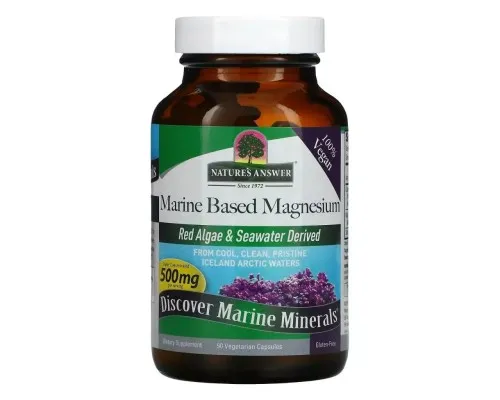 Минералы Nature's Answer Магний морского происхождения, 500 мг, Marine Based Magnesium, 90 ве (NTA-16462)