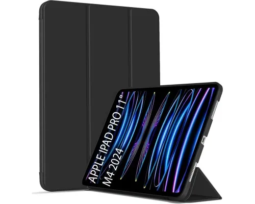 Чехол для планшета BeCover Tri Fold Soft TPU Silicone Apple iPad Pro 11" M4 2024 Black (711744)