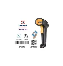 Сканер штрих-коду UKRMARK EV-W208 2D, wireless, USB (900564)