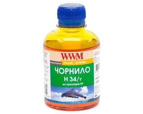 Чорнило WWM HP № 22/134/136 (8766/9361) yellow (H34/Y)