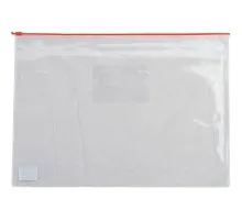Папка на блискавці Buromax А5, plastic zipper red (BM.3947-05)
