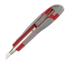 Ніж канцелярський Axent 9мм, metal runners, rubber inserts (6701-А)