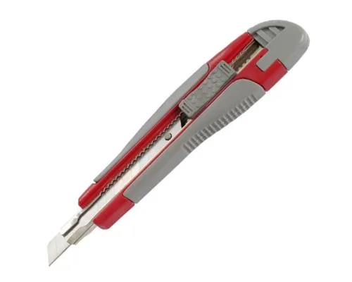 Нож канцелярский Axent 9мм, metal runners, rubber inserts (6701-А)