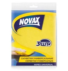 Салфетки для уборки Novax универсальные 3 шт. (4823058302072)