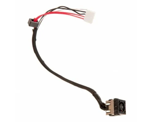 Розєм живлення ноутбука з кабелем для Dell PJ590 (7.4mm x 5.0mm + center pin), 5-pin Универсальный (A49073)