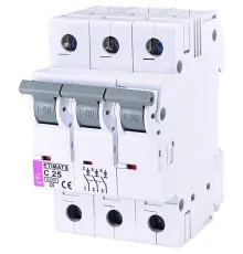 Автоматический выключатель ETI ETIMAT 6 3p C 25А (6 kA)