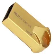 USB флеш накопичувач Mibrand 16GB Hawk Gold USB 2.0 (MI2.0/HA16M1G)