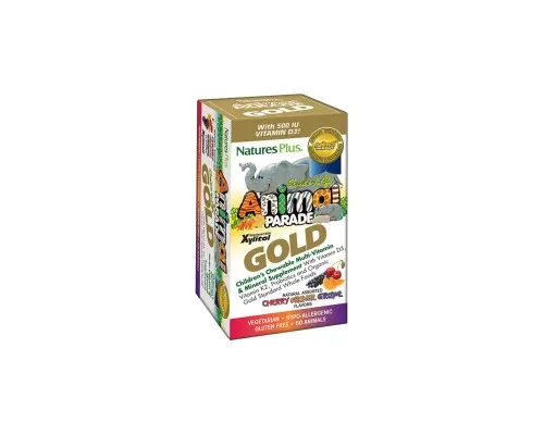 Мультивитамин Natures Plus Мультивитамины для Детей, Вкус Ассорти, Animal Parade Gold, (NAP-29927)