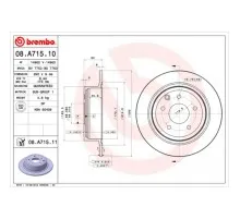 Тормозной диск Brembo 08.A715.10