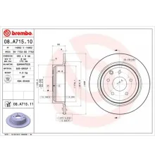 Тормозной диск Brembo 08.A715.10