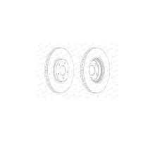 Гальмівний диск FERODO DDF1724C