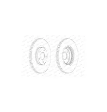 Гальмівний диск FERODO DDF1724C