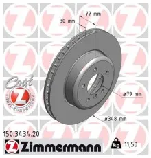 Гальмівний диск ZIMMERMANN 150.3434.20