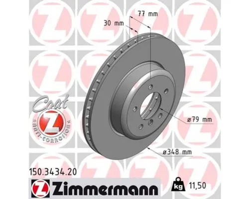 Тормозной диск ZIMMERMANN 150.3434.20