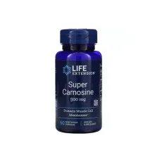 Вітамінно-мінеральний комплекс Life Extension Супер Карнозин, Super Carnosine, 500 мг, 60 вегетаріанських (LEX-20206)