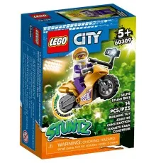 Конструктор LEGO City Stuntz Трюковий мотоцикл з екшн-камерою 14 деталей (60309)