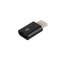 Перехідник Lightning to Micro USB Lapara (LA-Lightning-MicroUSB-adaptor black)
