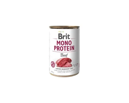 Консерви для собак Brit Mono Protein з яловичиною 400 г (8595602529766)