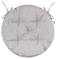 Подушка на стул Ardesto Oliver серый, D-40см 100% хлопок (ART03OD)
