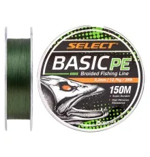Шнур Select Basic PE 150m Dark Green 0.20mm 28lb/12.7kg (1870.18.26)