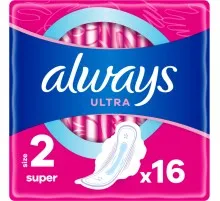 Гигиенические прокладки Always Ultra Super (Размер 2) 16 шт. (4015400006756)