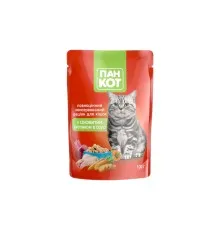 Влажный корм для кошек Пан Кот кролик в соусе 100 г (4820111141036)