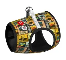 Шлея для собак WAUDOG Clothes з QR паспортом "Бетмен вінтаж" XS3 (1003-4004)