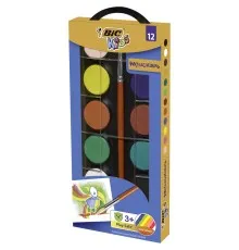 Акварельні фарби Bic з пензлем, 8 кольорів (bc947708)