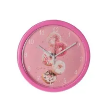 Настінний годинник Optima Donut пластиковий, рожевий (O52103)