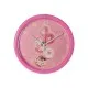 Настенные часы Optima Donut пластиковый, розовый (O52103)