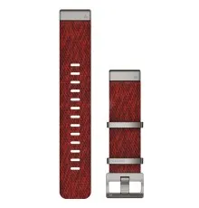 Ремешок для смарт-часов Garmin MARQ, QuickFit 22m, Jacquard Weave Nylon Strap, Red (010-12738-22)