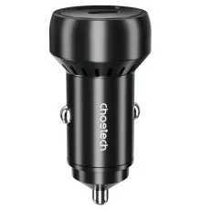 Зарядний пристрій Choetech USB-C+USB-A 60W QC3.0/PD/PPS black (TC0014-BK)
