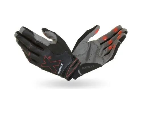 Рукавички для фітнесу MadMax MXG-103 X Gloves Black/Grey M (MXG-103-BLK_M)